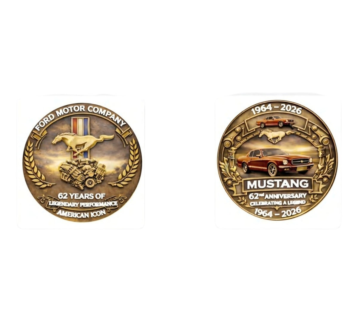 Ford Mustang 62nd anniversary coin