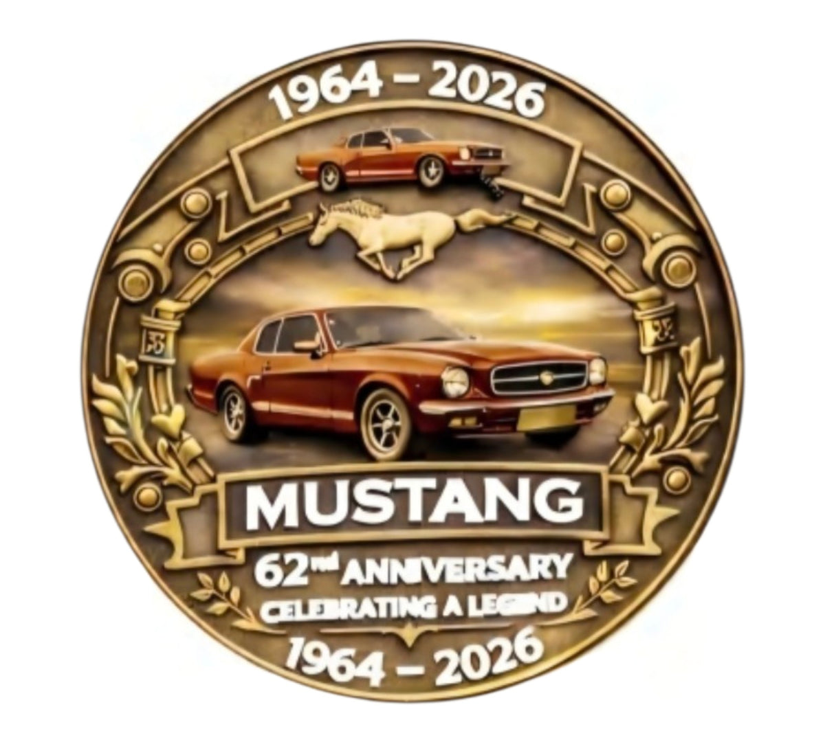 Ford Mustang 62nd anniversary coin